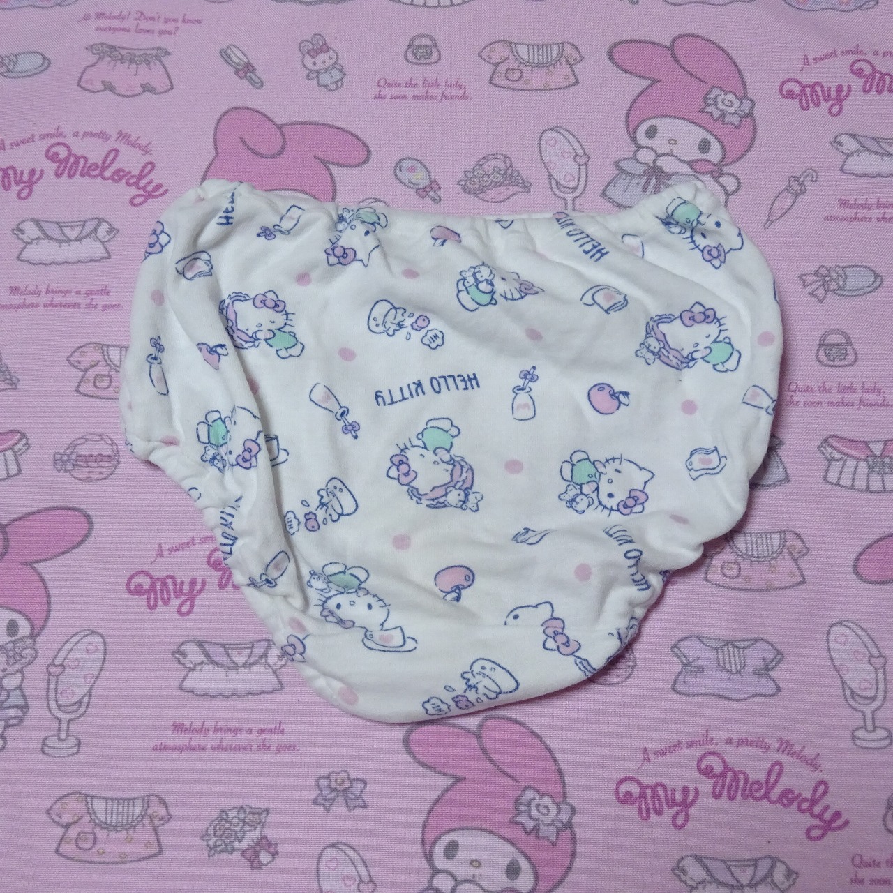 7566☆記名あり☆Hallokitty☆110サイズ☆ コットン ジュニア ショーツ - 画像 (3)