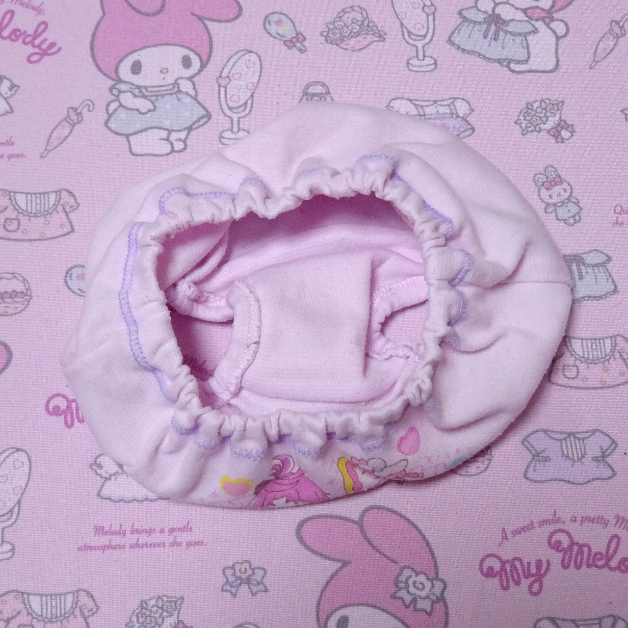 8135☆プリキュア ひろスカ 100cm ジュニア ショーツ 記名あり 本物の使用感・質感あり レトロ 歴代キャラ下着 中古 - 画像 (4)