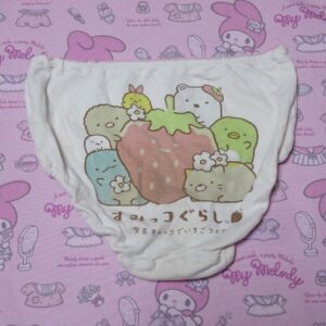 8137☆すみっコぐらし 120サイズ ジュニアショーツ コットン 綿100％ いちごフェア サンリオ系 ファンシー 当時物 レトロ 古着 質感あり