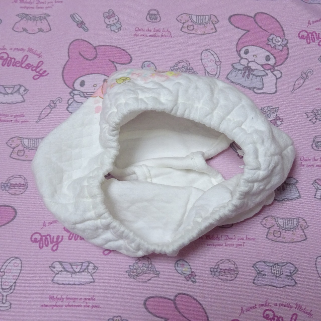 8160☆マイメロディ 100サイズ ジュニアショーツ コットン 綿100% 記名あり サンリオ ファンシー 当時物 レトロ 古着 質感あり - 画像 (3)