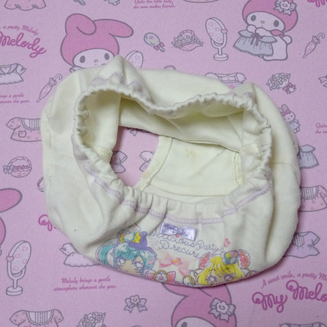 8164☆当時物 プリキュア 120cm ジュニア ショーツ 廃盤 希少モデル レトロ インナー 使用感・ゴム緩みあり 古着ならではの風合い - 画像 (3)