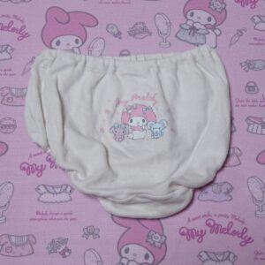 8197☆当時物 マイメロ 110cm ジュニア ショーツ 廃盤 希少デザイン クロミ ピアノちゃん レトロ インナー 中古 質感あり