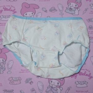 8230 【150cm】ジュニアショーツ used 白/リボン 女児向け 中古販売 1点もの（ワコール/Wing）