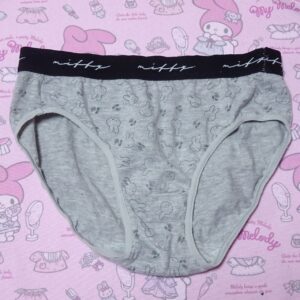 8253 Mサイズ ミッフィー 女児用ショーツ 中古 キャラクター古着 グレー コットン used