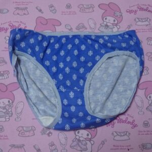 8260 【1点もの】ジュニアショーツ used 水玉/青 ドット柄 女児向け 中古販売 Mサイズ