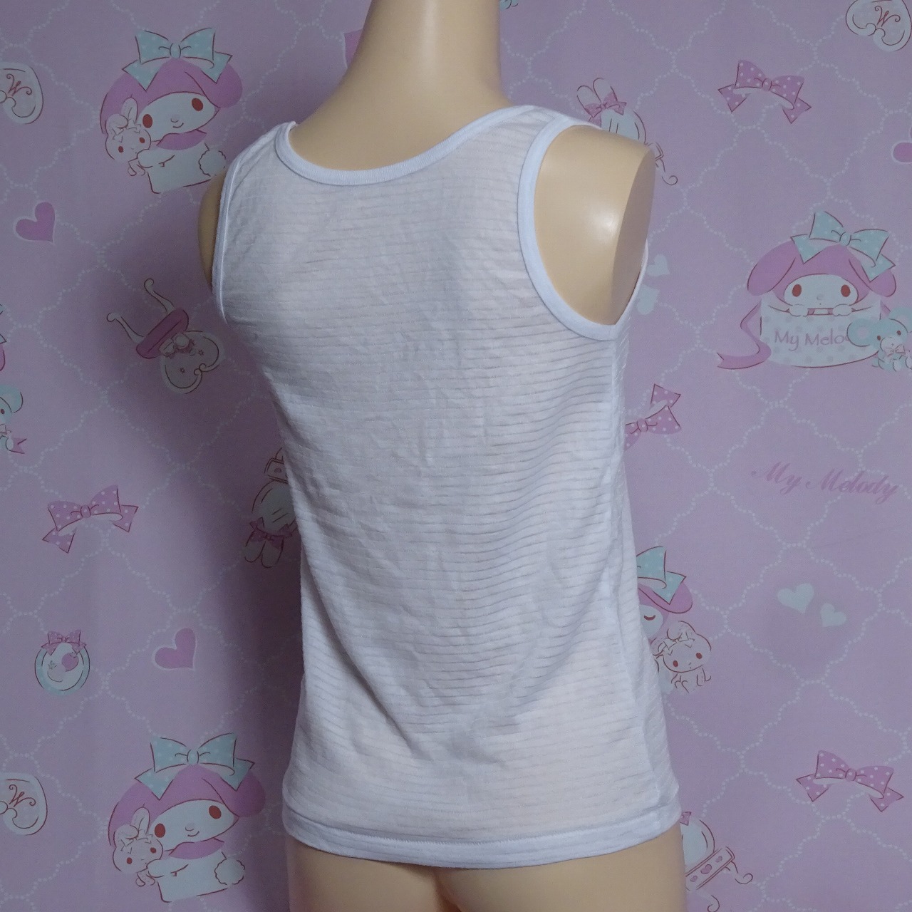 Z4333☆ティーンズアンダーウェア 160サイズ タンクトップ 中古 - 画像 (2)