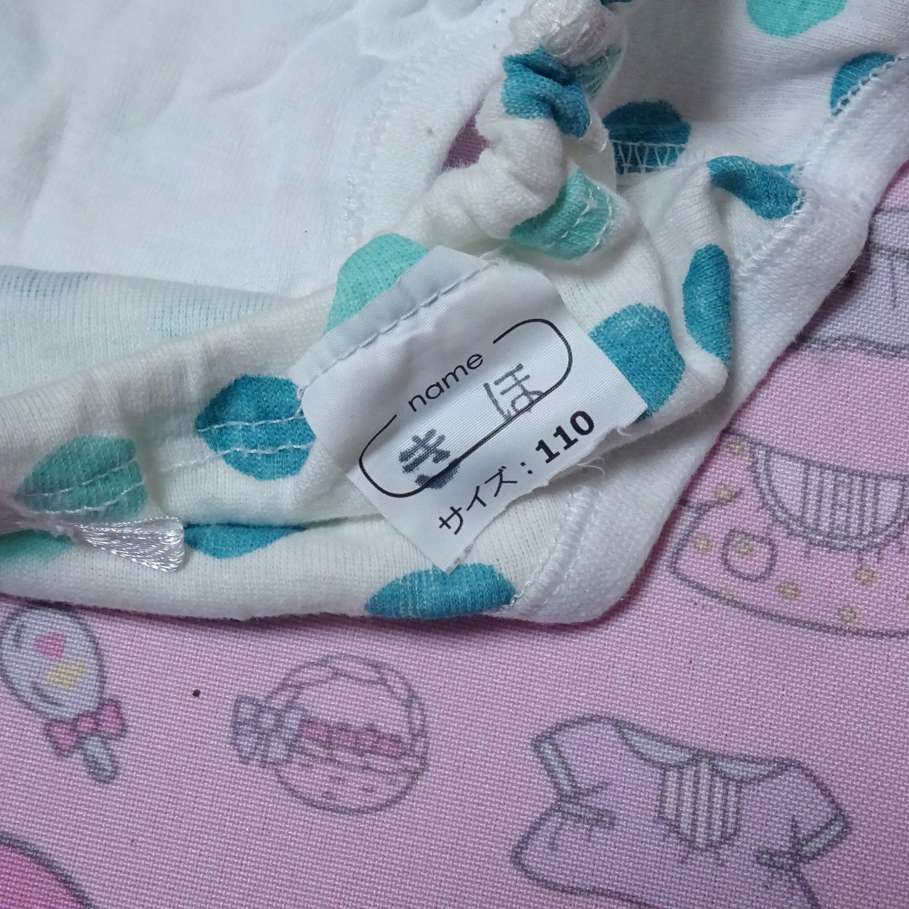 8738☆記名あり 110サイズ☆コットン ジュニア ショーツ - 画像 (4)