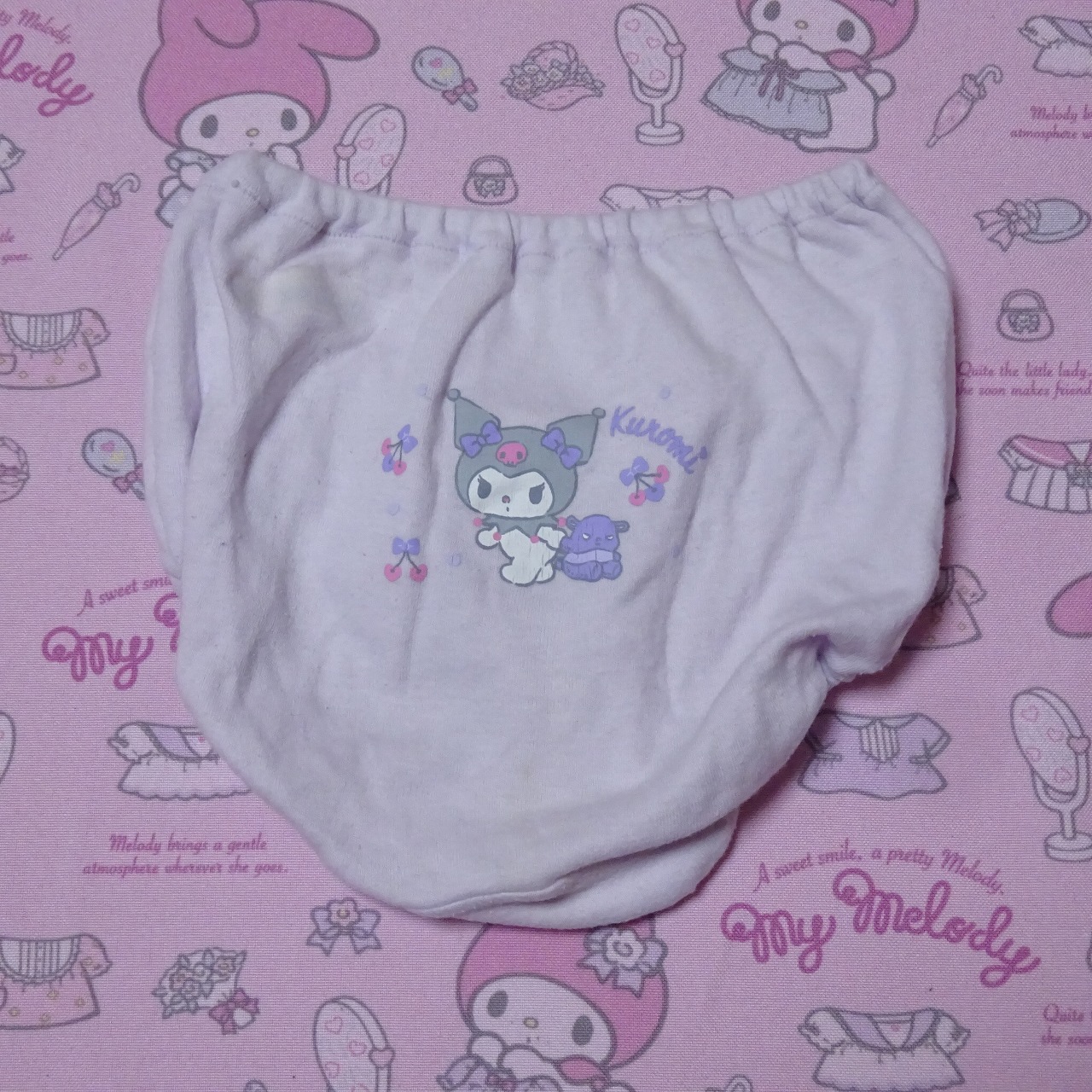 8749☆記名あり クロミちゃん 110サイズ☆コットン ジュニア ショーツ