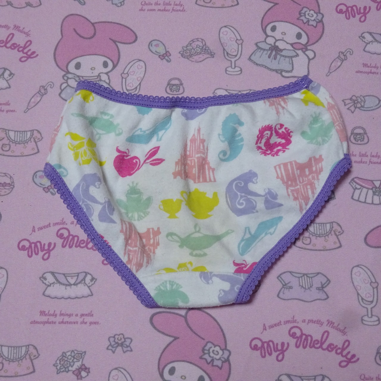 9667☆ 記名ありDisney 140サイズ相当 ☆ コットン ジュニア ショーツ - 画像 (2)