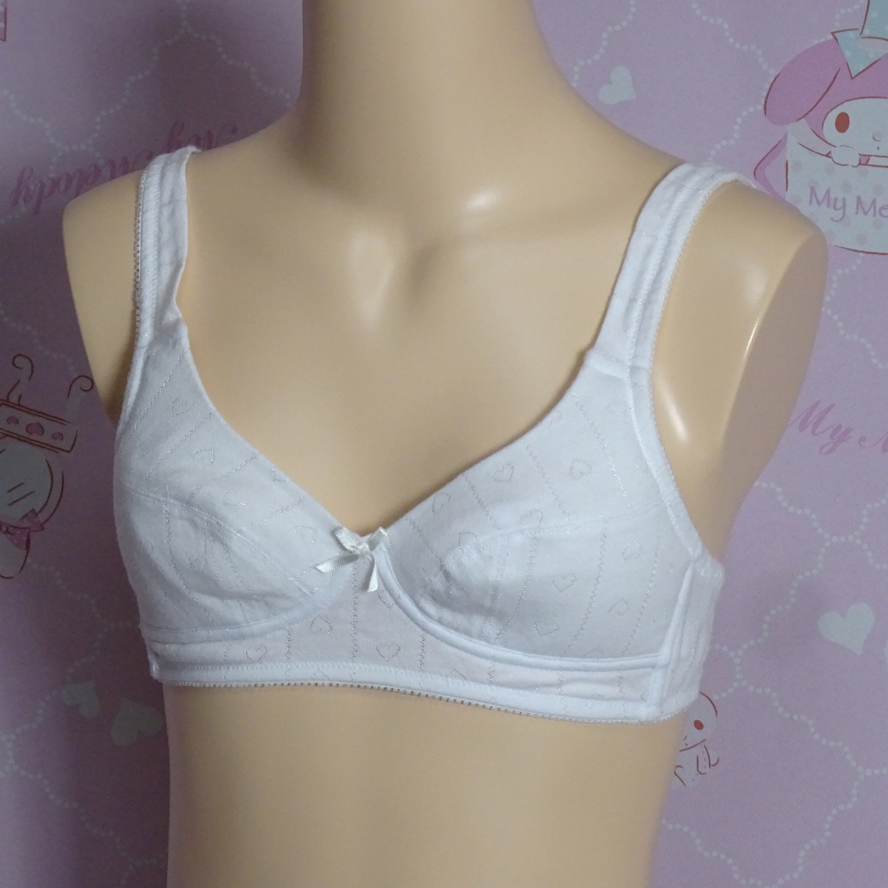 9136☆ティーンズ コットン ブラ ☆A65サイズ☆女の子