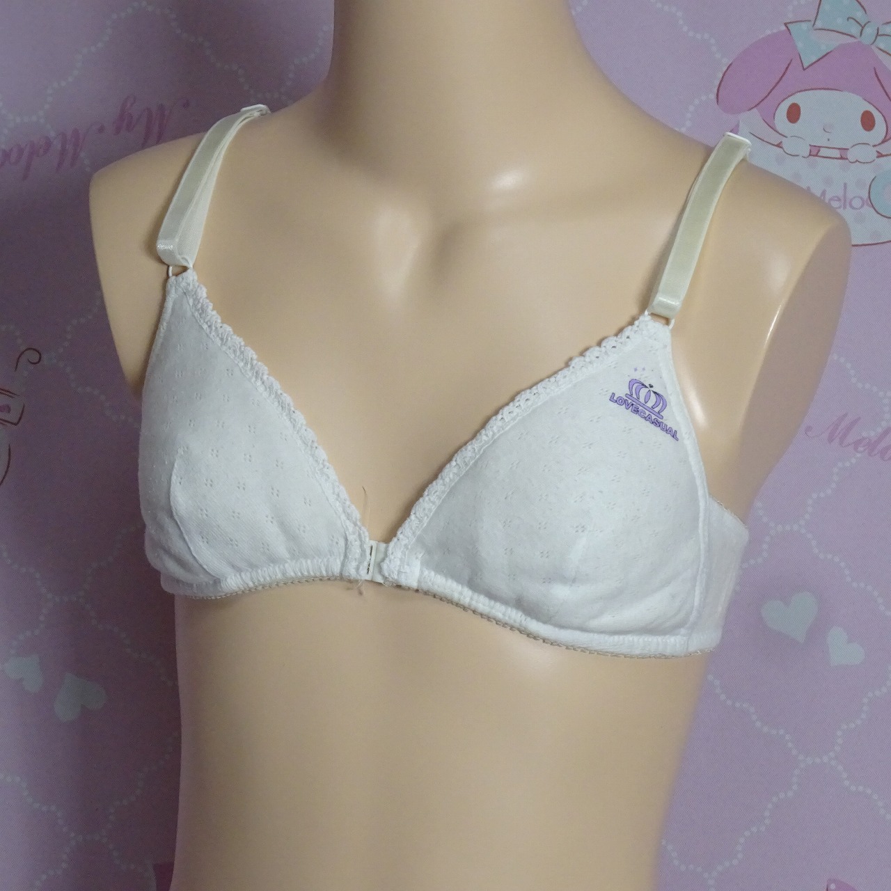 9135☆フロントホック ティーンズ ブラ ☆サイズ不明☆女の子